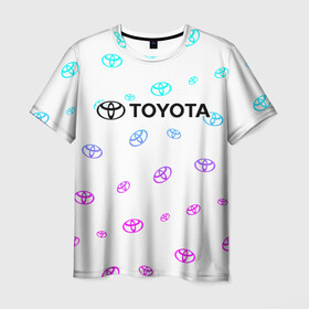 Мужская футболка 3D с принтом TOYOTA / ТОЙОТА в Ухте, 100% полиэфир | прямой крой, круглый вырез горловины, длина до линии бедер | auto | camry | corolla | cruiser | land | logo | moto | rav | supra | toyota | авенсис | авто | автомобиль | камри | королла | крузер | ленд | лого | логотип | логотипы | марка | мото | рав | символ | тоета | тоеты | тойота | тойоты