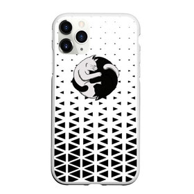 Чехол для iPhone 11 Pro Max матовый с принтом Коты Инь Янь в Ухте, Силикон |  | Тематика изображения на принте: инь | кот | кот инь янь | коты | коты инь янь | кошка | кошки инь янь | янь