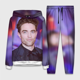 Женский костюм 3D (с толстовкой) с принтом Роберт Паттинсон в Ухте,  |  | Тематика изображения на принте: batman | devil all the time | robert pattinson | the batman | twilight | бетмен | бэтмен | дьявол всегда здесь | роберт паттинсон | сумерки