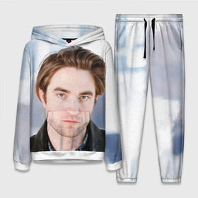 Женский костюм 3D (с толстовкой) с принтом Роберт Паттинсон в Ухте,  |  | Тематика изображения на принте: batman | devil all the time | robert pattinson | the batman | twilight | бетмен | бэтмен | дьявол всегда здесь | роберт паттинсон | сумерки