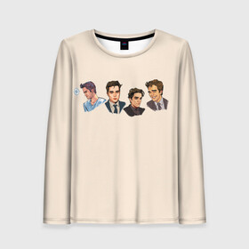 Женский лонгслив 3D с принтом Роберт Паттинсон в Ухте, 100% полиэстер | длинные рукава, круглый вырез горловины, полуприлегающий силуэт | batman | devil all the time | robert pattinson | the batman | twilight | бетмен | бэтмен | дьявол всегда здесь | роберт паттинсон | сумерки