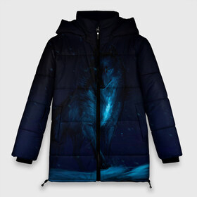 Женская зимняя куртка 3D с принтом Зимний волк в Ухте, верх — 100% полиэстер; подкладка — 100% полиэстер; утеплитель — 100% полиэстер | длина ниже бедра, силуэт Оверсайз. Есть воротник-стойка, отстегивающийся капюшон и ветрозащитная планка. 

Боковые карманы с листочкой на кнопках и внутренний карман на молнии | wolf | wolfs | волк | волки | волчара | животные | звери | зима | лес | природа | снег