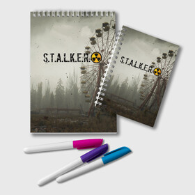 Блокнот STALKER 2: в Ухте, 100% бумага | 48 листов, плотность листов — 60 г/м2, плотность картонной обложки — 250 г/м2. Листы скреплены удобной пружинной спиралью. Цвет линий — светло-серый
 | gsc game world | s.t.a.l.k.e.r. | stalker | stalker 2 | постапокалиптический шутер | сталкер | сталкер 2 | шутер