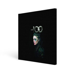 Холст квадратный с принтом Сотня в Ухте, 100% ПВХ |  | 100 | the 100 | блодрейна | октавия | сериал | скайкрю | сотня | сто | фантастика