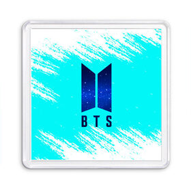 Магнит 55*55 с принтом BTS. в Ухте, Пластик | Размер: 65*65 мм; Размер печати: 55*55 мм | bangtan boys | bt21 | bts | k pop | бтс | музыка