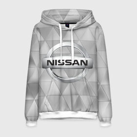 Мужская толстовка 3D с принтом NISSAN в Ухте, 100% полиэстер | двухслойный капюшон со шнурком для регулировки, мягкие манжеты на рукавах и по низу толстовки, спереди карман-кенгуру с мягким внутренним слоем. | Тематика изображения на принте: abstract | auto | brand | car | geometry | nissan | nиссан | sport | texture | абстракция | авто | автомобильные | бренд | геометрия | классика | машины | модные | спорт | стиль | текстура