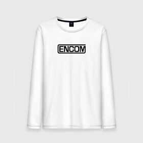 Мужской лонгслив хлопок с принтом Encom в Ухте, 100% хлопок |  | Тематика изображения на принте: виртуальный | кевин флинн | мир | программист | фильм