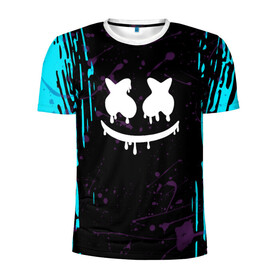 Мужская футболка 3D спортивная с принтом FORTNITE MARSHMELLO. в Ухте, 100% полиэстер с улучшенными характеристиками | приталенный силуэт, круглая горловина, широкие плечи, сужается к линии бедра | archetype | fortnite | fortnite x | game | ikonik | marshmello | raven | архетип | ворон | игра | иконик | маршмелло | фортнайт