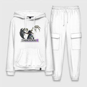 Мужской костюм хлопок с толстовкой с принтом Death в Ухте,  |  | Тематика изображения на принте: darksiders | darksiders death lives | death | four horsemen | horseman