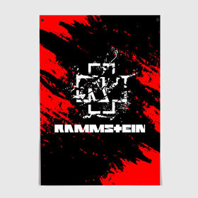 Постер с принтом Rammstein. в Ухте, 100% бумага
 | бумага, плотность 150 мг. Матовая, но за счет высокого коэффициента гладкости имеет небольшой блеск и дает на свету блики, но в отличии от глянцевой бумаги не покрыта лаком | music | rammstein | rock | индастриал метал | метал группа | музыка | музыкальная группа | немецкая метал группа | рамштайн | рок | хард рок