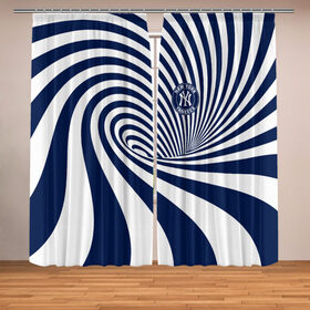 Фотошторы с принтом New York Yankees в Ухте, Блэкаут (светозащита 90%) / Габардин (светозащита 40% | 2 полотна шириной по 145 см; Высота 200-300 см; Крепление: шторная лента (на крючки); | baseball | new york | sport | team | usa | yankees | бейсбол | нью йорк | спорт | сша