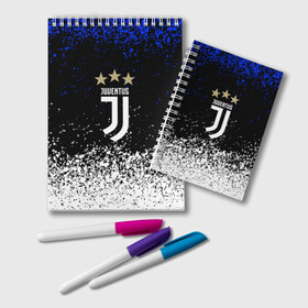 Блокнот с принтом JUVENTUS в Ухте, 100% бумага | 48 листов, плотность листов — 60 г/м2, плотность картонной обложки — 250 г/м2. Листы скреплены удобной пружинной спиралью. Цвет линий — светло-серый
 | cr7 | juve | juventus | ronaldo | роналдо | ювентус