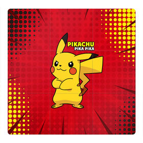 Магнитный плакат 3Х3 Pikachu Pika Pika: в Ухте, Полимерный материал с магнитным слоем | 9 деталей размером 9*9 см | pika | pikachu | аниме | детская | детям | игры | молния | мышка | мышь | пика | пикачу | покемон | покемоны