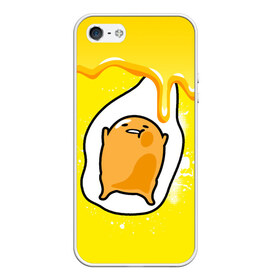 Чехол для iPhone 5/5S матовый Gudetama: в Ухте, Силикон | Область печати: задняя сторона чехла, без боковых панелей | gudetama | анимешное яйцо | гудетама | желток | стекающее яйцо | яичница
