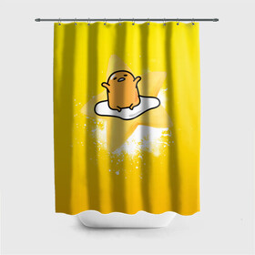 Штора 3D для ванной желток аниме: в Ухте, 100% полиэстер | плотность материала — 100 г/м2. Стандартный размер — 146 см х 180 см. По верхнему краю — пластиковые люверсы для креплений. В комплекте 10 пластиковых колец | gudetama | анимешное яйцо | гудетама | желток | стекающее яйцо | яичница