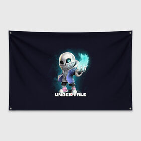 Флаг-баннер UNDERTALE: в Ухте, 100% полиэстер | размер 67 х 109 см, плотность ткани — 95 г/м2; по краям флага есть четыре люверса для крепления | sans | undertale | андертале | андертейл | игра | подземная история | подземная сказка | санс | ундертале