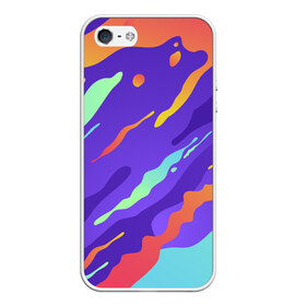 Чехол для iPhone 5/5S матовый с принтом СЛАЙМ l SLIME в Ухте, Силикон | Область печати: задняя сторона чехла, без боковых панелей | dye | slime | tie | tie dye | trend | дай | краски | красочная | потёки | радужная | слайм | слаймы | тай | тайдай | текстура | тренд