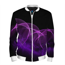 Мужской бомбер 3D Kondeer: в Ухте, 100% полиэстер | застегивается на молнию, по бокам два кармана без застежек, по низу бомбера и на воротнике - эластичная резинка | abstraction | dark | lines | purple | spots | абстракция | линии | пятна | темный | фиолетовый