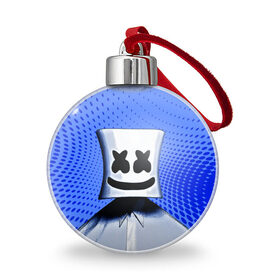 Ёлочный шар с принтом MARSHMELLO в Ухте, Пластик | Диаметр: 77 мм | fortnite | marshmallo | marshmallow | marshmello | marshmellow | маршмелло | маршмеллоу | розы | фортнайт