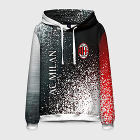 Мужская толстовка 3D с принтом AC MILAN / МИЛАН в Ухте, 100% полиэстер | двухслойный капюшон со шнурком для регулировки, мягкие манжеты на рукавах и по низу толстовки, спереди карман-кенгуру с мягким внутренним слоем. | ac | ac milan | acm | football | logo | milan | sport | клуб | лого | логотип | логотипы | милан | символ | символы | спорт | форма | футбол | футбольная | футбольный