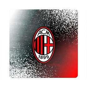 Магнит виниловый Квадрат с принтом AC MILAN / МИЛАН в Ухте, полимерный материал с магнитным слоем | размер 9*9 см, закругленные углы | ac | ac milan | acm | football | logo | milan | sport | клуб | лого | логотип | логотипы | милан | символ | символы | спорт | форма | футбол | футбольная | футбольный