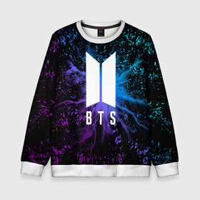 Детский свитшот 3D с принтом BTS. в Ухте, 100% полиэстер | свободная посадка, прямой крой, мягкая тканевая резинка на рукавах и понизу свитшота | bangtan boys | bt21 | bts | k pop | бтс | музыка
