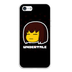 Чехол для iPhone 5/5S матовый UNDERTALE: в Ухте, Силикон | Область печати: задняя сторона чехла, без боковых панелей | sans | undertale | андертале | андертейл | игра | подземная история | подземная сказка | санс | ундертале