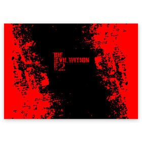 Поздравительная открытка с принтом The Evil Within в Ухте, 100% бумага | плотность бумаги 280 г/м2, матовая, на обратной стороне линовка и место для марки
 | bethesda softworks | evil within | gameplay | games | horror | pc | play | playstation 4 | ps4 | survival horror | tango gameworks | the evil within | the evil within (video game) | the evil within 2 | walkthrough | xbox one