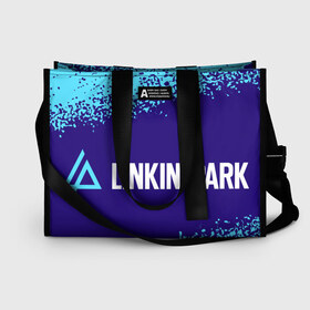 Сумка-шоппер 3D с принтом LINKIN PARK ЛИНКИН ПАРК в Ухте, 100% полиэстер | застегивается на металлическую кнопку; внутренний карман застегивается на молнию. Стенки укреплены специальным мягким материалом, чтобы защитить содержимое от несильных ударов
 | linkin | linkinpark | logo | lp | music | park | rock | линкин | линкинпарк | лого | логотип | логотипы | лп | музыка | парк | рок | символ