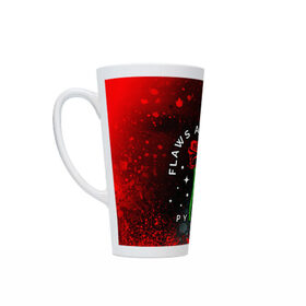 Кружка Латте с принтом PAYTON MOORMIER / ПЕЙТОН в Ухте, Белая керамика | Объем 480 мл; Высота 150 мм; Диаметр 90 мм | Тематика изображения на принте: 