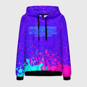 Мужская толстовка 3D с принтом ОЧЕНЬ СТРАННЫЕ ДЕЛА STRANGER в Ухте, 100% полиэстер | двухслойный капюшон со шнурком для регулировки, мягкие манжеты на рукавах и по низу толстовки, спереди карман-кенгуру с мягким внутренним слоем. | netflix | series | strange | stranger | things | бобби | браун | вулфард | дела | демогорген | дина | лого | логотип | логотипы | милли | нетфликс | одиннадцать | очень | сериал | сериалы | символ | символы | странные | финн