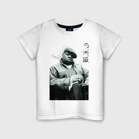 Детская футболка хлопок с принтом The Notorious B.I.G в Ухте, 100% хлопок | круглый вырез горловины, полуприлегающий силуэт, длина до линии бедер | Тематика изображения на принте: b.i.g | biggie | hip hop | биги | олдскул рэп | хип хоп.