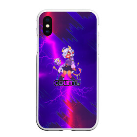 Чехол для iPhone XS Max матовый Brawl STARS (COLETTE): в Ухте, Силикон | Область печати: задняя сторона чехла, без боковых панелей | brawl | colette | leon | moba | stars | supercell | арт | игра | коллаж | паттерн