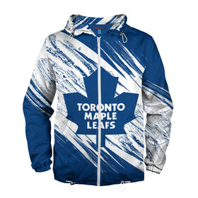 Мужская ветровка 3D с принтом Toronto Maple Leafs, в Ухте, 100% полиэстер | подол и капюшон оформлены резинкой с фиксаторами, два кармана без застежек по бокам, один потайной карман на груди | hockey | maple leafs | nhl | toronto | toronto maple leafs | usa | мейпл лифс | нхл | спорт | сша | торонто | торонто мейпл лифс | хоккей | шайба
