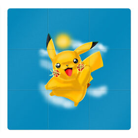 Магнитный плакат 3Х3 Pikachu Pika Pika: в Ухте, Полимерный материал с магнитным слоем | 9 деталей размером 9*9 см | pika | pikachu | аниме | детская | детям | игры | молния | мышка | мышь | пика | пикачу | покемон | покемоны