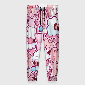 Женские брюки 3D Розовое собрание: в Ухте, полиэстер 100% | прямой крой, два кармана без застежек по бокам, с мягкой трикотажной резинкой на поясе и по низу штанин. В поясе для дополнительного комфорта — широкие завязки | pokemon | pokemon go | арт | мью | мью ту | покемон | покемоны | рисунок | розовые покемоны | розовый покемон