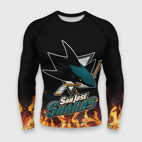 Мужской рашгард 3D с принтом Сан Хосе Шаркс в Ухте,  |  | hockey | nhl | san jose | san jose sharks | sharks | usa | нхл | сан хосе | сан хосе шаркс | спорт | сша | хоккей | шайба | шаркс