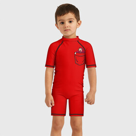 Детский купальный костюм 3D УГАНДА НАКЛЗ: в Ухте, Полиэстер 85%, Спандекс 15% | застежка на молнии на спине | knuckles | meme | кнаклз | мемы | наклз | соник