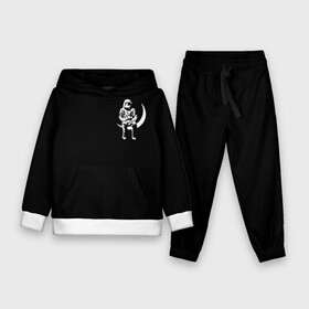 Детский костюм 3D (с толстовкой) с принтом АСТРОНАВТ НА ЛУНЕ в Ухте,  |  | Тематика изображения на принте: angels and airwaves | ava | mark hoppus | moon man | music | rock | tom delonge | космонавт | космос | луна | музыка | рок