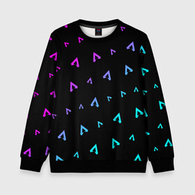 Детский свитшот 3D с принтом APEX LEGENDS / АПЕКС ЛЕГЕНД в Ухте, 100% полиэстер | свободная посадка, прямой крой, мягкая тканевая резинка на рукавах и понизу свитшота | apex | game | games | legend | legends | logo | апекс | битва | игра | игры | королевская | легенд | легендс | лого | логотип | логотипы | символ | символы