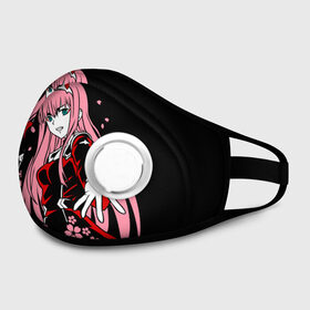 Маска из неопрена с принтом ZeroTwo (Darling in the Franx) в Ухте, неопрен 100% | Форма огибающая нос. Резинки для ушей с дополнительной резинкой на затылке. Клапан для выдоха для активного дыхания при занятиях спортом. Эластичный материал маски и окантовки для лучшего растяжения и прилегания маски.  | 002 | 02 | ahegao | anime | darling | franx | franxx | girl | girls | in | senpai | the | two | waifu | zero | zerotwo | аниме | ахегао | вайфу | девушка | семпай | сенпай | тян