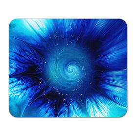 Коврик для мышки прямоугольный с принтом Водоворот в Ухте, натуральный каучук | размер 230 х 185 мм; запечатка лицевой стороны | abstraction | fractal | whirlpool | абстракция | синий цвет.