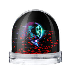 Снежный шар Astronaut: в Ухте, Пластик | Изображение внутри шара печатается на глянцевой фотобумаге с двух сторон | astronaut | cosmos | glitch | skull | space | spacesuit | глитч | космонавт | космос | пространство | скафандр | череп