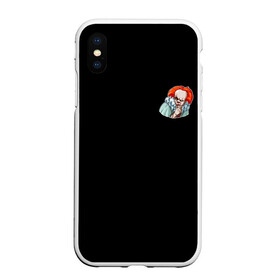 Чехол для iPhone XS Max матовый вещи для фанатов It, Пеннивайз: в Ухте, Силикон | Область печати: задняя сторона чехла, без боковых панелей | it | оно | пеннивайз