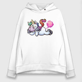 Женское худи Oversize хлопок с принтом Unicorn Fun в Ухте, френч-терри — 70% хлопок, 30% полиэстер. Мягкий теплый начес внутри —100% хлопок | боковые карманы, эластичные манжеты и нижняя кромка, капюшон на магнитной кнопке | Тематика изображения на принте: bob | bob marley | goodboy | horse | poni | rainbow | unicorn | арт | боб марли | бобмарли | волшебство | детство | единорог | животные | кайф | картинка | конь | лошадь | магия | мем | полёт | пони | пук | радуга | ракета | рисунок