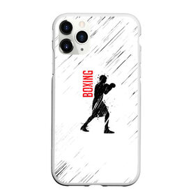 Чехол для iPhone 11 Pro Max матовый с принтом Бокс в Ухте, Силикон |  | boxing | боец | бои | бокс | боксер | единоборства | спорт | стойка | тренировка