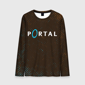 Мужской лонгслив 3D с принтом PORTAL / ПОРТАЛ в Ухте, 100% полиэстер | длинные рукава, круглый вырез горловины, полуприлегающий силуэт | game | games | half | half life | halflife | life | logo | portal | portal 2 | portal2 | valve | игра | игры | лайф | лого | логотип | логотипы | портал | портал 2 | портал2 | символ | символы | халф | халф лайф | халфлайф
