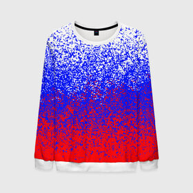 Мужской свитшот 3D с принтом Россия. в Ухте, 100% полиэстер с мягким внутренним слоем | круглый вырез горловины, мягкая резинка на манжетах и поясе, свободная посадка по фигуре | russia | герб | государство | наша раша | патриотизм | раша | россия | россия 2020 | страна | флаг | флаг россии | я русский