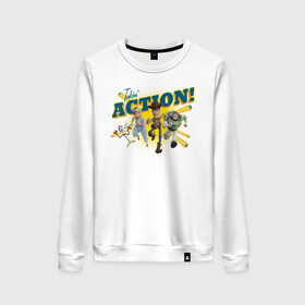 Женский свитшот хлопок с принтом Toy Story в Ухте, 100% хлопок | прямой крой, круглый вырез, на манжетах и по низу широкая трикотажная резинка  | disney | pixar | toy story | vdkimel | дисней | история игрушек | пиксар