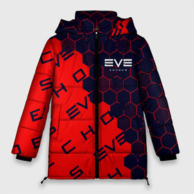 Женская зимняя куртка 3D EVE ECHOES ИВ ЭХО: в Ухте, верх — 100% полиэстер; подкладка — 100% полиэстер; утеплитель — 100% полиэстер | длина ниже бедра, силуэт Оверсайз. Есть воротник-стойка, отстегивающийся капюшон и ветрозащитная планка. 
Боковые карманы с листочкой на кнопках и внутренний карман на молнии |